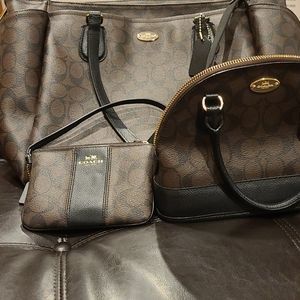 3 piece Coach bag combo